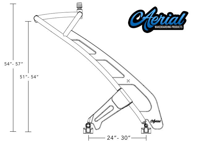 aerial freeride wake tower dimensions