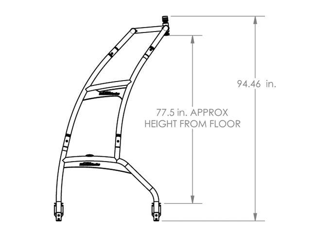 pontoon tower height