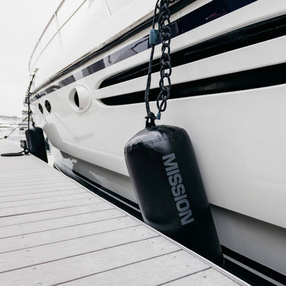 Mission Brigade Pendant Inflatable Fender 12''x 32'' in Black