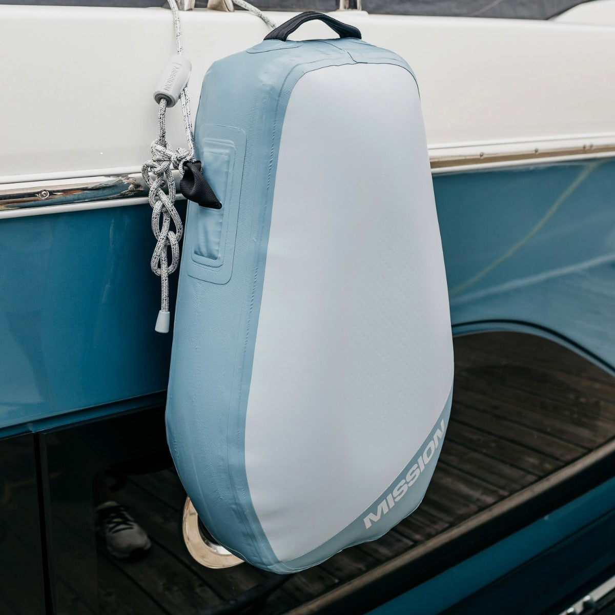 Mission Dymon Inflatable Fender in Blue Grey