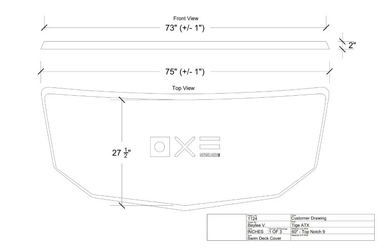2020 atx swim platform cover dimensions