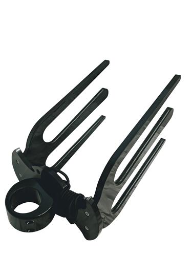 black double wakesurf tower rack