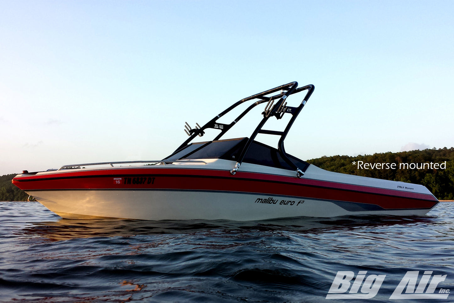 malibu boat with big air cuda tower
