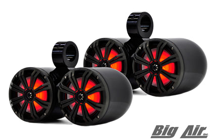 Kicker 8" Doubles with LED Remote (black or polished)