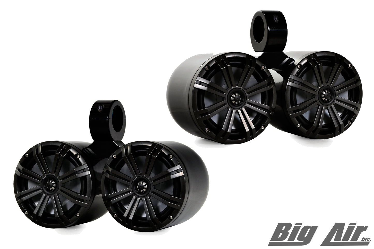 Kicker 8" Doubles with LED Remote (black or polished)
