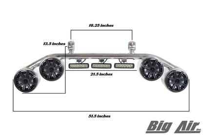big air speaker light dimensions