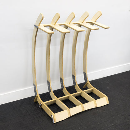 Big Sur Surfboard Storage Wood Stand | Holds 4 Surfboards