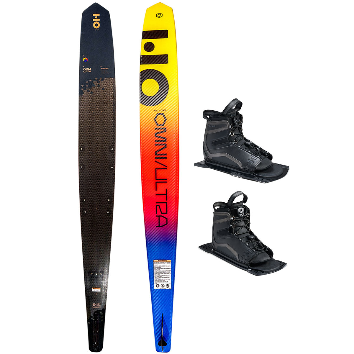 HO Omni Ultra Black WIDE w/ Double Stance UltraLite Water Ski Package 2026
