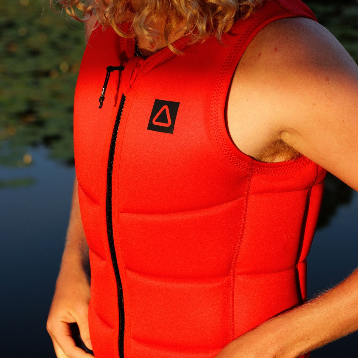 Follow Corp Men's Comp Wake Vest in Red/Grey