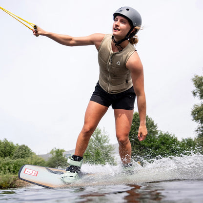Follow Corp Ladies Comp Wake Vest in Sand
