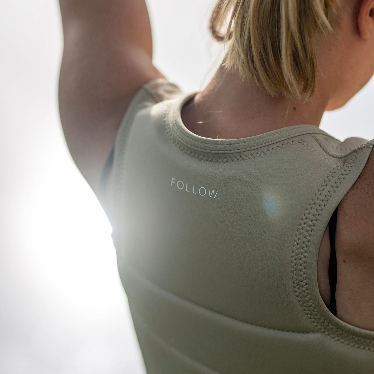 Follow Corp Ladies Comp Wake Vest in Sand