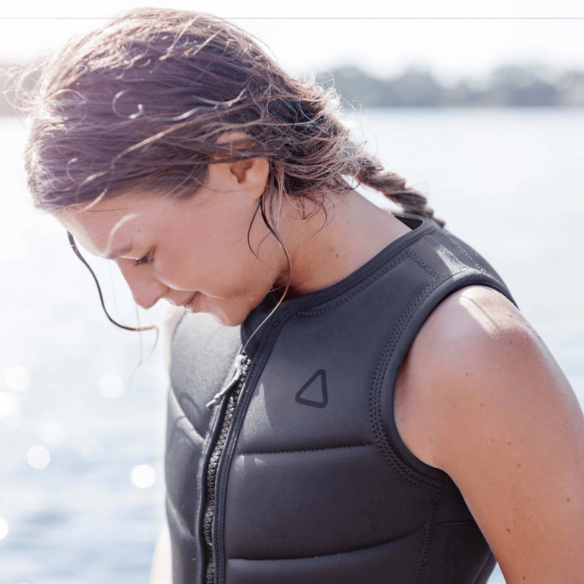 Follow Corp Ladies Comp Wake Vest in Black