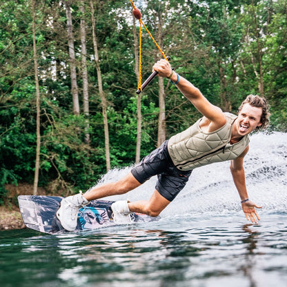 Follow Love Nor Money Men's Comp Wake Vest in Khaki