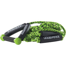 Liquid Force 24 ft. Knotted Surf Rope w/ 8" Handle Green