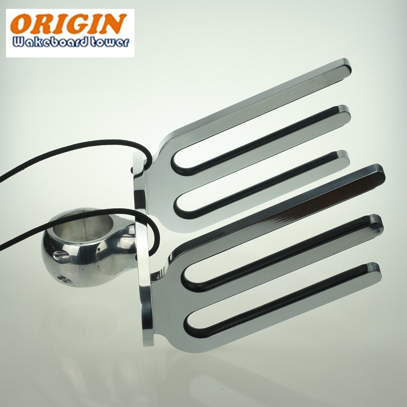 polished oval wakeboard rack