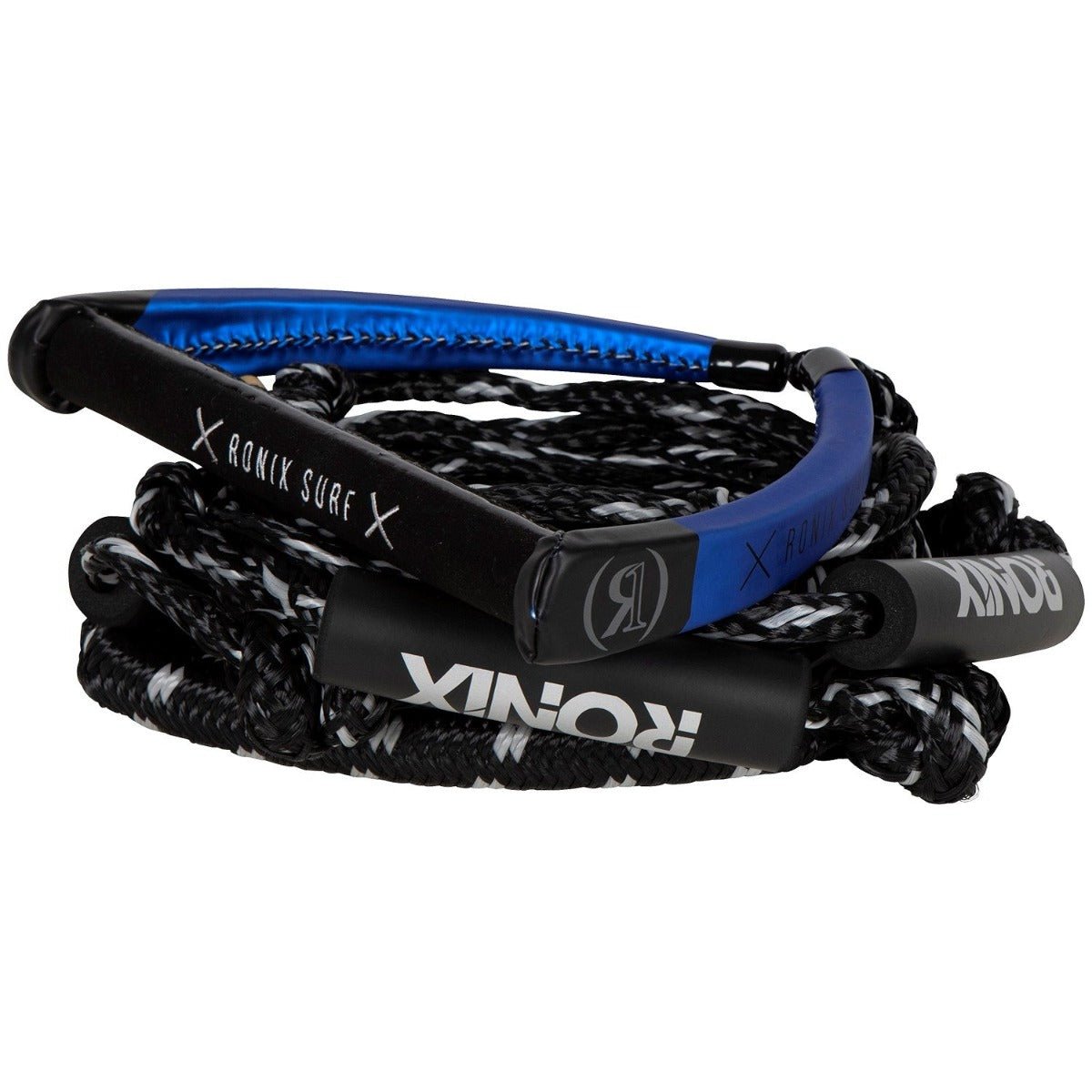 Ronix PU Syn. Bungee 25' Surf Rope w/ 11in. Handle Blue