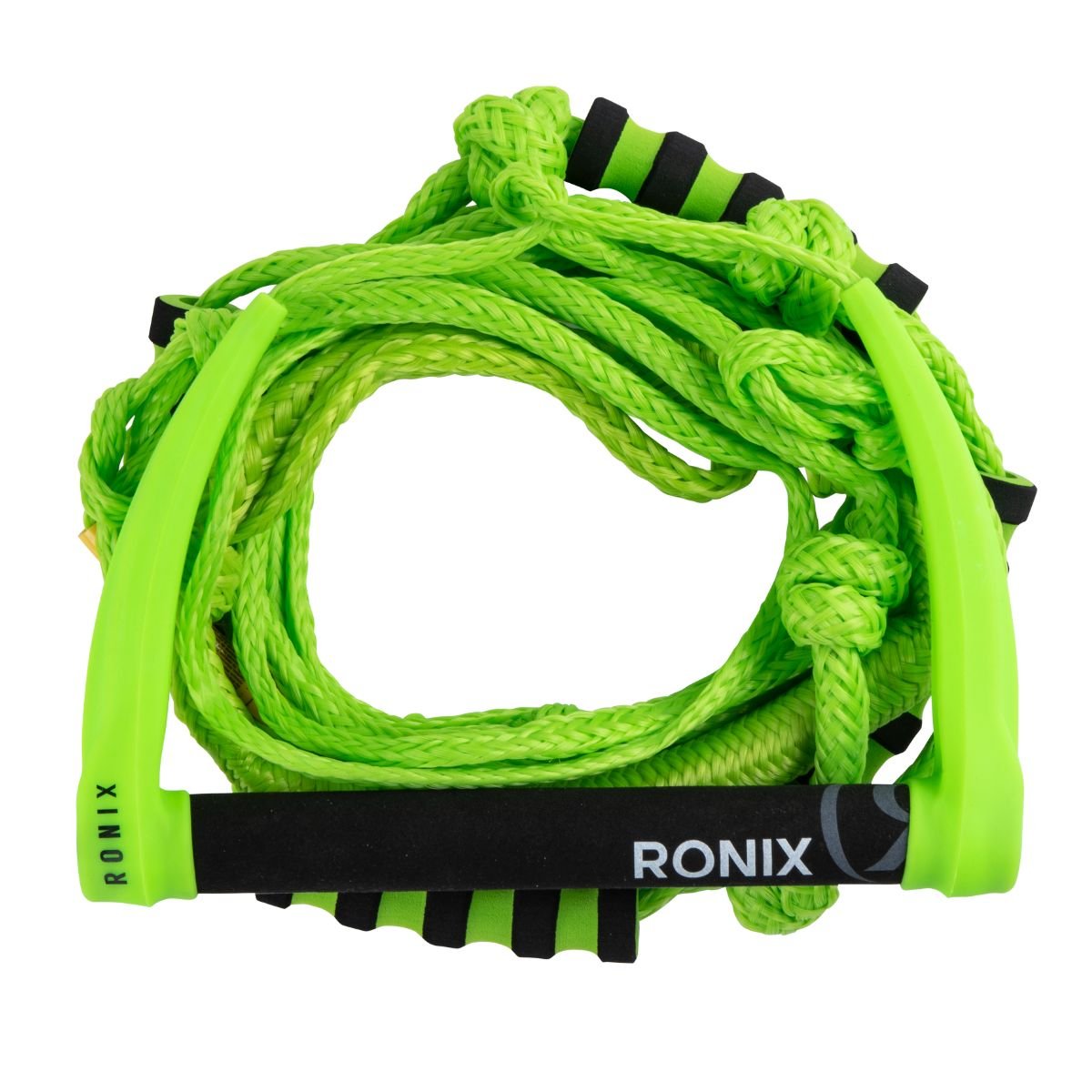 Ronix Silicone Bungee 25' Surf Rope with 11in. Handle in Volt Green
