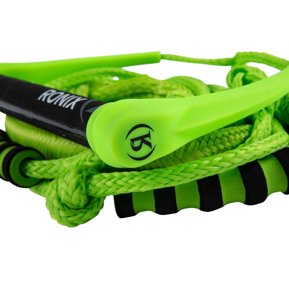 Ronix Silicone Bungee 25' Surf Rope with 11in. Handle in Volt Green