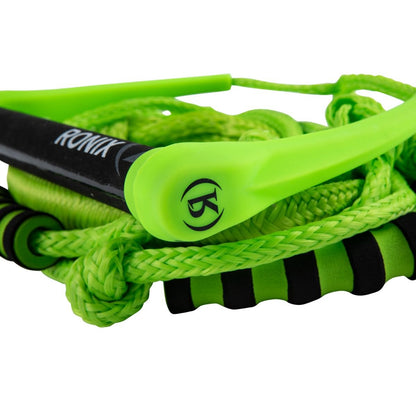 Ronix Silicone Bungee 25' Surf Rope with 11in. Handle in Volt Green