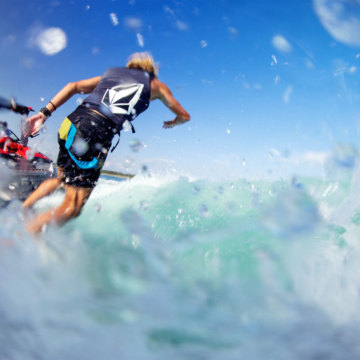 Ronix Volcom Yes CGA Life Jacket in Black / Stone