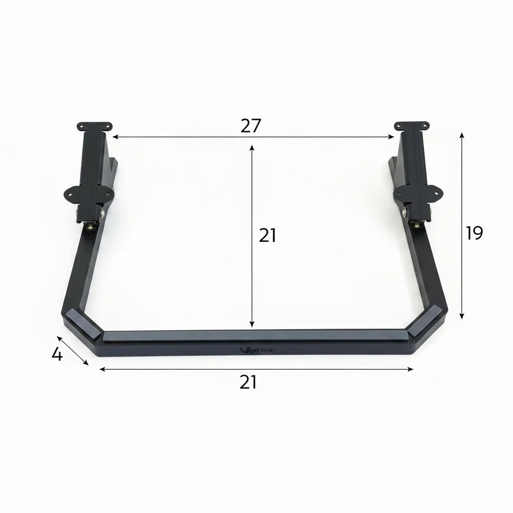 full dimensions of the Uptice universal swim platform ladder