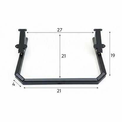 full dimensions of the Uptice universal swim platform ladder