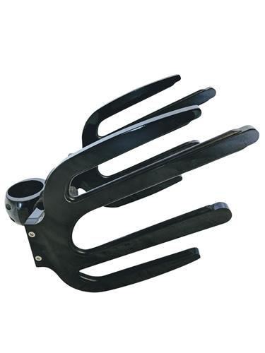 black triple combo surf rack