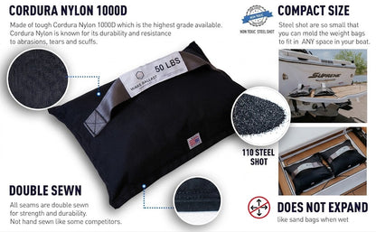 Steel Shot 50lb Single Ballast Bag